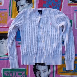 💕🌻Y2K Ralph Lauren White Cardigan 🌻💕
